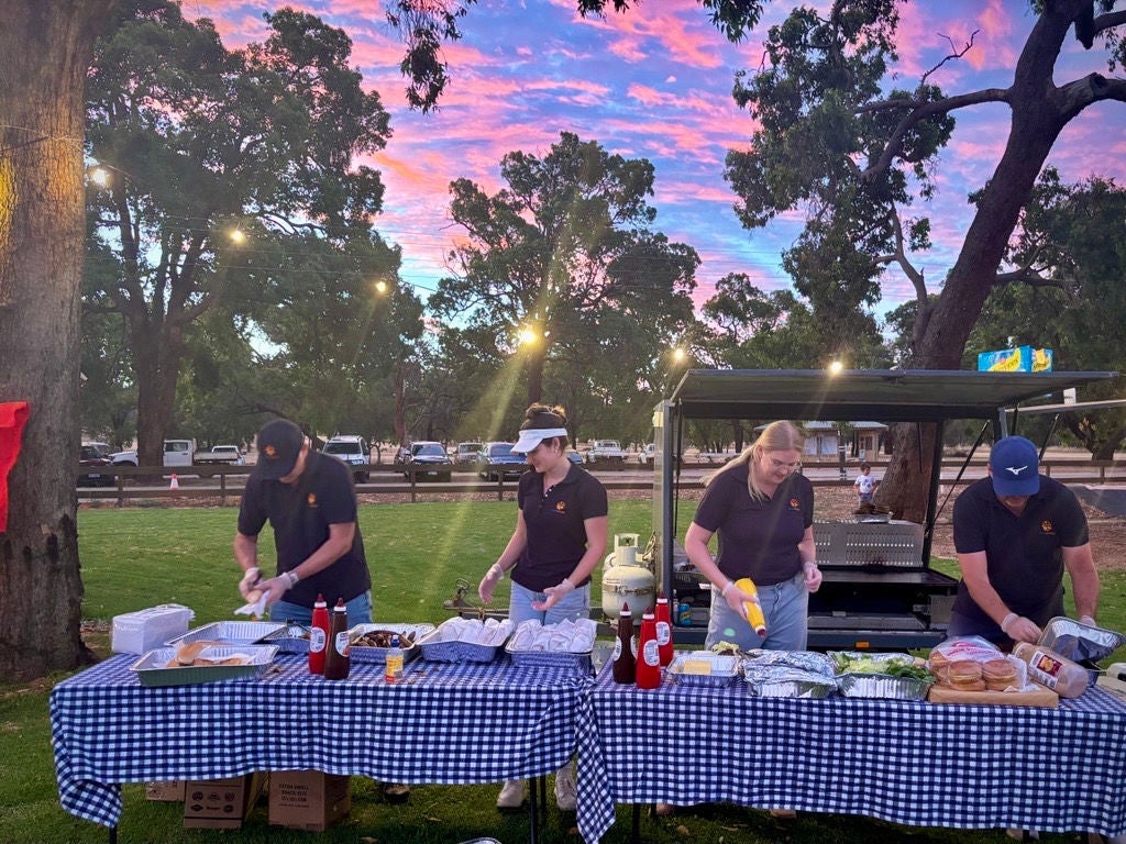 The Marri team helping at the Christmas festival.